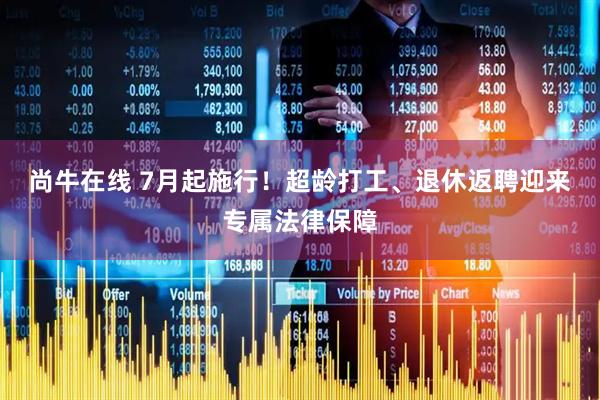 尚牛在线 7月起施行！超龄打工、退休返聘迎来专属法律保障
