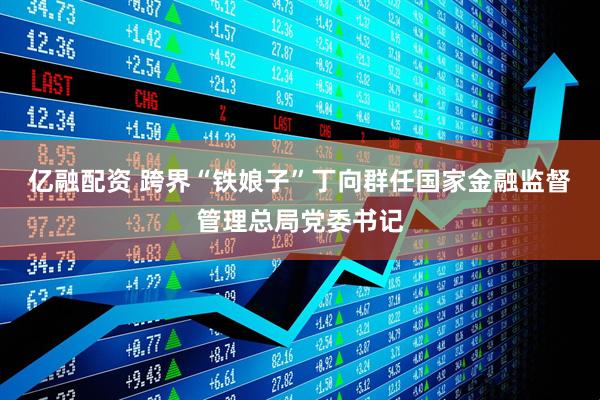 亿融配资 跨界“铁娘子”丁向群任国家金融监督管理总局党委书记