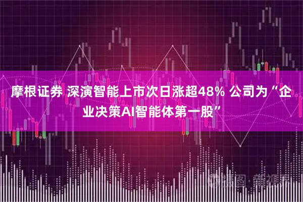 摩根证券 深演智能上市次日涨超48% 公司为“企业决策AI智能体第一股”